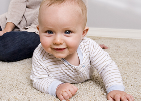 Baby on the Carpet in Shakopee, MN